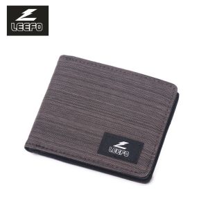 Ready Stock!!  LEEFO Free Style (Small) Size Bifold Men Short Wallet Scratchproof Polyester Viral