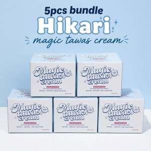 5pcs Hikari Skin Essentials Magic Tawas Cream Niacinamide Tawas with Alpha Arbutin & Snail Extract 10g