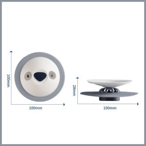 แผ่นซิลิโคนดักเส้นผม ดักเศษอาหาร แผ่นซิลิโคน ปิดท่อระบายน้ำ ลายการ์ตูน ฝาครอบท่อระบายน้ำ มี 3 สีให้เลือก ที่ปิดอ่างซิงค์น้ำ ฝาปิดท่อ