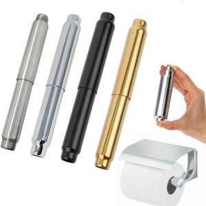 YUBAGUANB Spring Loaded Toilet Paper Roller Replacement Rod Adjustable Length Stainless Steel Retractable Paper Holder Roller Insert Retractable Paper Holder Spindles Bathroom