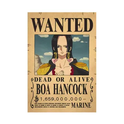 One Piece Wanted Poster One Piece Wallpaper Big Size 42*29cm Vintage One Piece Poster Wall Decoratio