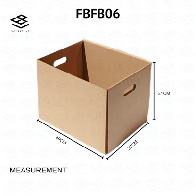 A Flute 5mm Stock Storage Box Moving Box Document Box Office Box Kotak Carton Box