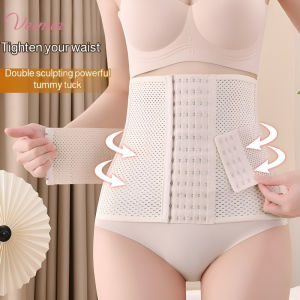 Body Shaping Belt Shapewear Fat Burning Belly Band Hemming Memory Steel Bone Strong Breathable Mesh