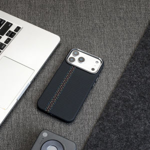 Luxury Carbon Fiber Kevlar Texture PC For Magsafe Phone Case For iPhone 17 Air 16 15 14 13 Pro Max Frosted Bumper Magnetic Cover