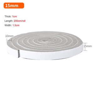 Window Door Sealing Strip Door Seal Bottom Foam Seal Strip Self-Adhesive Penghalang Pintu Tingkap Soundproof Halang 隔音條門縫 隔音板