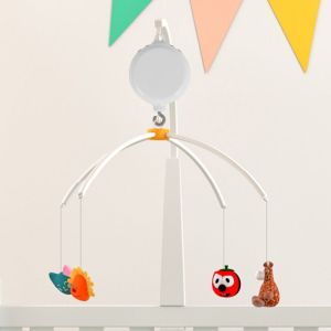 STKE 35 Lullabies Baby Mobile Music Box White Cute Bed Bell Musical Box Funny Cartoon Baby Musical Box Baby Crib