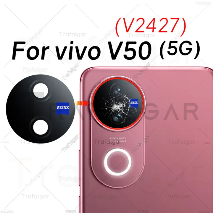 V2427 Color Rear Back Camera Glass Lens For vivo V50 5G V2427 Camera Cover ...