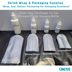 200pcs Shrink Wrap Plastic Packaging Container Shrinkable Plastic Sealer Film for Eye Dropper Bottle