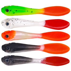 5pcs Artificial Baits 7cm 2.2g Wobbler Fishing Baits Double Color Fishing Lures Swimbait Lures Fishing Tackle Accessory