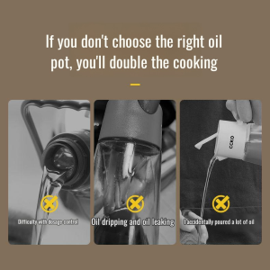 Flavorful full oil pot Screaming volume control seasoning oil bottle combination of empty bottles
