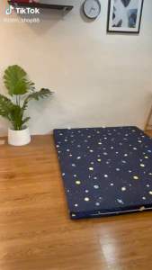 ที่นอนปิคนิค รุ่นหนา4 นิ้ว 3.556ฟุต มีเป็นสินค้าคุณภาพ 3 ชุด (สำหรับความแน่นเวลาในหน้าที่นอน) สมบัติบรรจุภัณฑ์เชยเพื่อการแพทย์ ซิปถอดซัก สะดวก มิตรภาพเหมือน