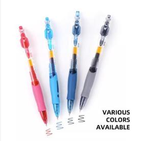 4in1 Press Gel Pen 0.5mm Black/Blue/Red Ink Writing Pen School Office Supplies Ballpen Signing Pen