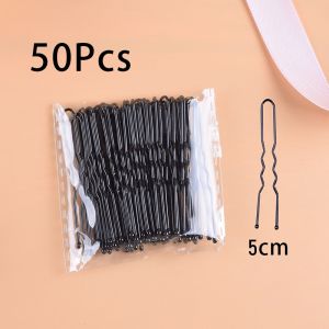 LoviRa 50 Pcs 5cm/7cm U Shaped Hairpins Waved Hair Clips Barrettes Bridal Hairstyle Tools Hair Pins