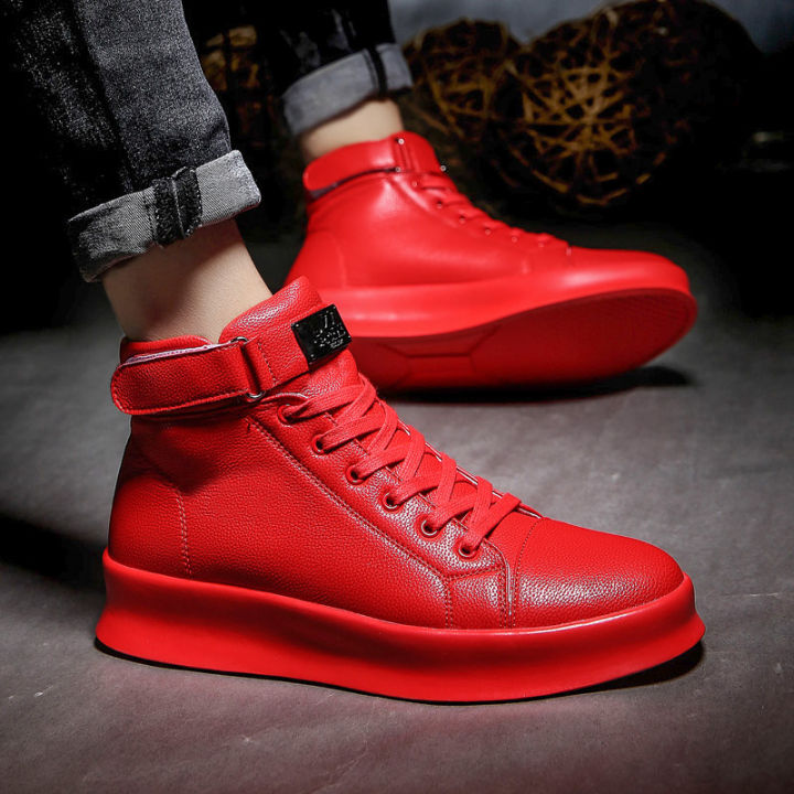 Summer New Men Ankle Boots Fashion Designer High Top Shoes Casual