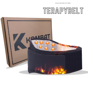 KORSET TERAPI PINGGANG MAGNETIK BATU TURMALIN PROMO KOMBAT PREMIUM