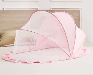 Màn chụp cho bé gấp gọn mùng chụp cho bé chống muỗi dùng cho giường và nôi cũi