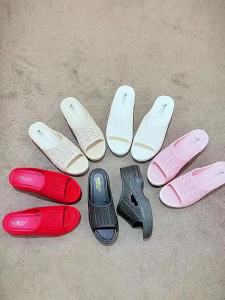 [Free Shipping] WomenS High-Heeled Platform Slippers Summer Indoor And Outdoor Use Korean-Style Fashionable And Casual With Non-Slip Soles And A Slight Slope For Added Height