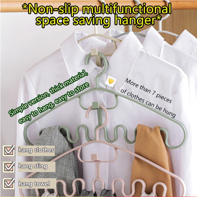 Drying Rack Adults Plastic Coat Rack Wave Suspenders Multi-compartment ...