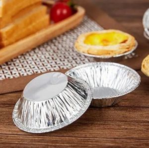 Dream Hunter 100 pcs/lot Disposable egg tart mold egg tart bottom tray cup cake mold Pudding Mould Tin Baking Tools