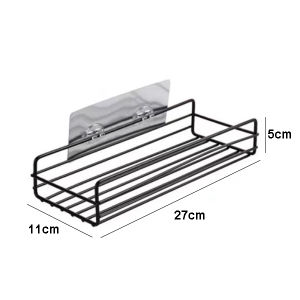Mainland Rak Sudut Kamar Mandi Tempel Dinding Keramik Rak Dapur Besi Serbaguna Rak Sabun Shampo Gantung Organizer HRM135