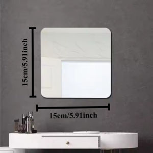 Acrylic Self-Adhesive Full Body Mirror Wall Sticker Stitching Design Mirror for Bathroom Home Decor