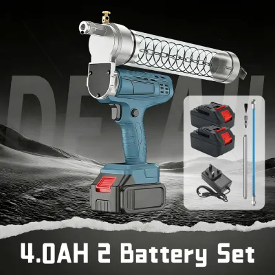 Cordless Electric Grease Gun 600CC 12000PSI High Pressure Lubrication Tool for Excavator Machinery