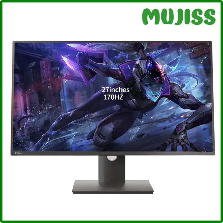 [MUJISS] 2K 27" QHD 144Hz IPS Gaming Monitor 1MS 2560*1440 Resolution Type C AMD Free Sync G Sync HDR 16:9 Aspect Ratio DP PC Desktop ✬✫✩