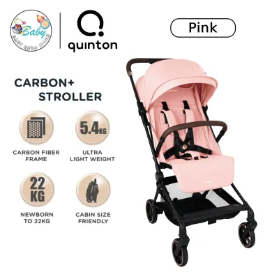 Quinton Carbon+ Kereta Sorong Bayi | Carbon Fiber Compact Stroller