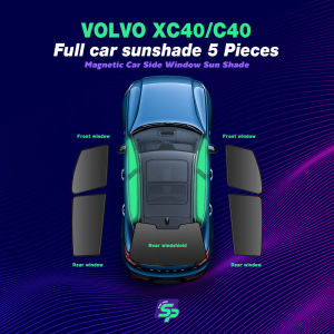 Volvo XC40/C40 – ShopPark Magnetic Custom Fit Car Window Sunshade | High-Density Mesh Sun Protection Easy Install