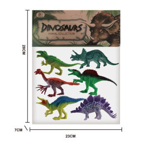 6PCS Dinosaur Jurassic Toy Set for Boys - Triceratops Diplodocus Simulation Models - Educational Fun Jurassic World Toys