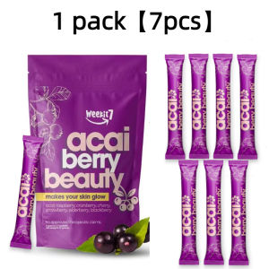 Weekit7 Acai Berry Juice 7 in 1 Mixed Berries Powder Drink  Acai Berry  Strawberry 100% Organic Acai Berry Juice Original