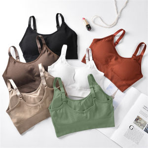 [Delivery 2-3 Days]Sport Bra Women 3pcs Bra Tube Top With Beautiful Back Free Shipping In Stock Outdoor Sports Yoga Womens Koreanstyle Comfy Pantyliner Bra For Plus Size Bra 【Delivery 2-3 days】