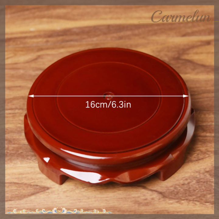 [Carmelun] Imitation Solid Wood Round Rotate Vintage Home Decoration