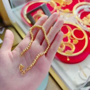 {loại1} Lắc tay bi nhỏ ĐỀU mạ vàng Kami trang sức sỉ LBD31
