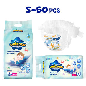 UMIZOKU tã cho bé thiết kế dễ thương tã cho trẻ sơ sinh S M L XL XXL 50miếng thấm hút mạnh