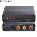 EL TRONICS HDMI Stereo ARC audio return DAC SPDIF Coaxial 3.5mm Jack Analog Audio Converter ARC Audio Adapter Digital to Analog Audio Extractor. 