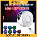 Smart Star Projector Space Galaxy Projector Starry Sky Moon Night Light Bluetooth Music Player App Control. 