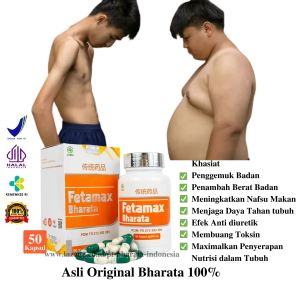 Obat Penggemuk Badan FETAMAX BHARATA Penambah Berat Badan Herbal Penambah Nafsu Makan Asli Original