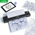 PeriPage P90 Wireless Tattoo Stencil Printer, เครื่องสักความร้อนพร้อมกระดาษลายฉลุ, ชุดเครื่องพิมพ์รอยสักแบบพกพา, เข้ากันได้กับโทรศัพท์มือถือแท็บเล็ตและคอมพิวเตอร์. 