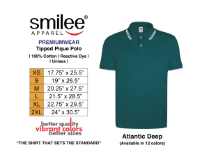 Smilee Apparel Premium Tipped Pique Polo Shirt