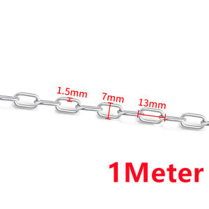 Waterproof Stainless Steel 18K Gold Chain DIY Jewelry Bracelet Necklace Handmade Accessories Clothing Chain