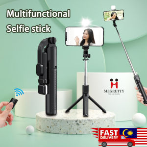 Portable Tripod Selfie Stick Bluetooth-compatible Remote Control Stand Pole For Mobile Phone Photo Taking Live Broadcast
