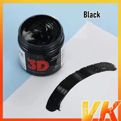 VK Acrylic Paint Set Oil Painting Textile Nail Fabric Glass Art Pigment 100ML School Supplies Color