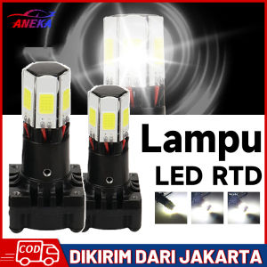 2PCS Lampu Led Motor Lampu Utama LED Motor Headlamp M02E 35W 6 Sisi RTD Original AC-DC