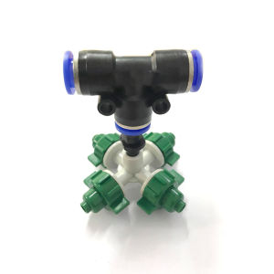 HCM Béc phun sương 4 hướng tưới lan tưới cây - Đầu phun sương 4 cửa (béc không không kèm chân nối)