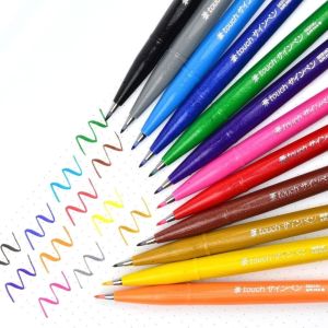 Bút viết thư pháp  Pentel  SES15C 12 màu cơ bản