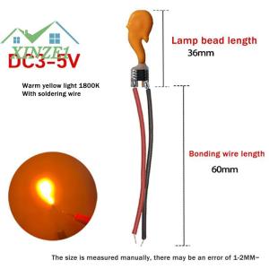 XZ✨✨✨ 1pcs 3-5V LED flash ngọn lửa nến Edison bóng đèn LED Filament 1800K COB Diode sinh nhật đảng trang trí ánh sáng bóng đèn phụ kiện