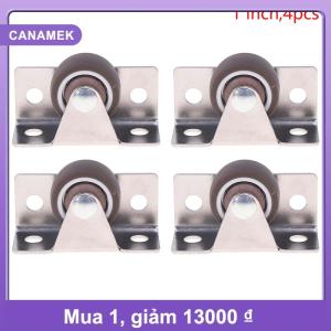 【CANAMEK】 1 4 chiếc bánh cao su im lặng Bánh xe ngăn kéo cho đồ nội thất tủ bếp bảng cài đặt bên cấu hình thấp thay thế bánh xe