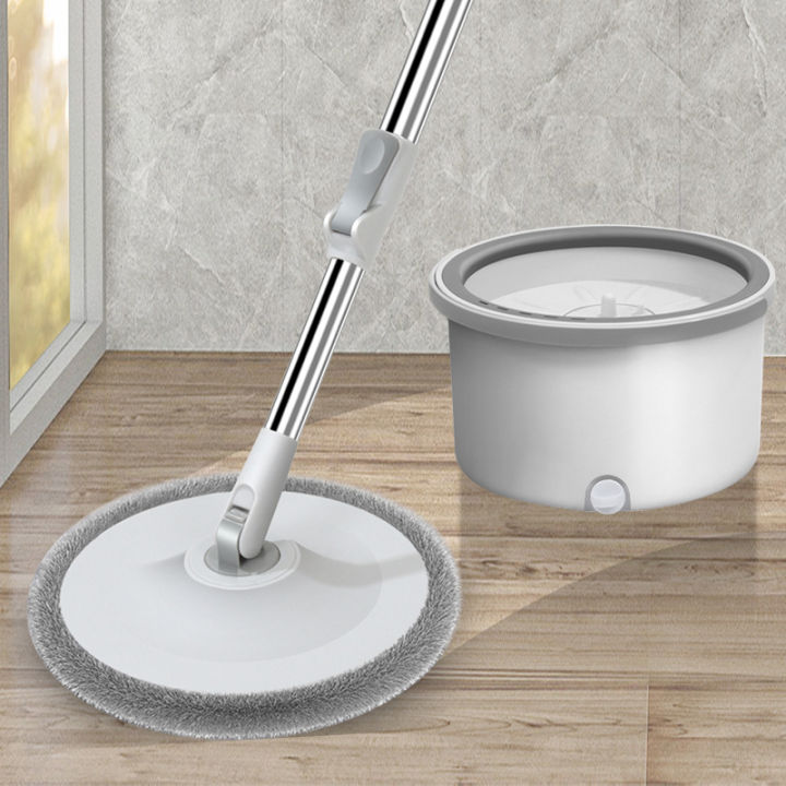 Spin Mop with Bucket Hand Free Squeeze Mop Automatic Separation
