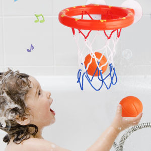 Eachbid Educational Mini Kids Basketball Hoop Bathtub Water Play Set for Baby Gift Foam Beach Swimming Pool Toddler Bath Toys
